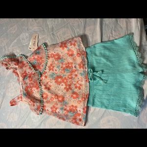 Girls 2 pc short set 6x